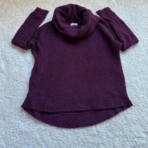 Allison Joy Deep Purple Cowl Neck Sweater